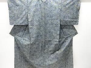 草葉模様織り出し西陣お召し着物